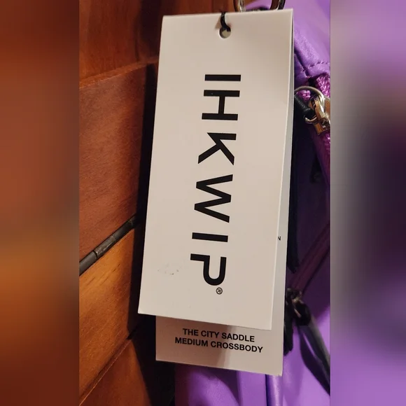 NWT - IHKWIP City Saddle Medium Crossbody Electric Orchid - Picture 7 of 7